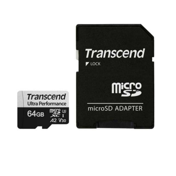 Card de memorie MicroSD 64GB Transcend TS64GUSD340S+SD adapter