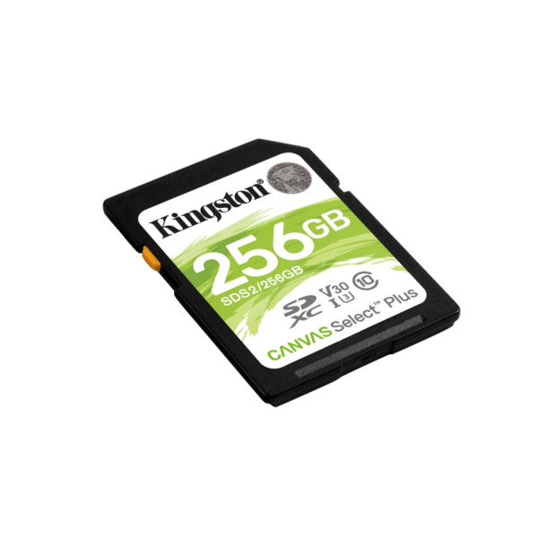 Карта памяти SD 256 GB Kingston Canvas Select Plus, Class 10 UHS-I, U1