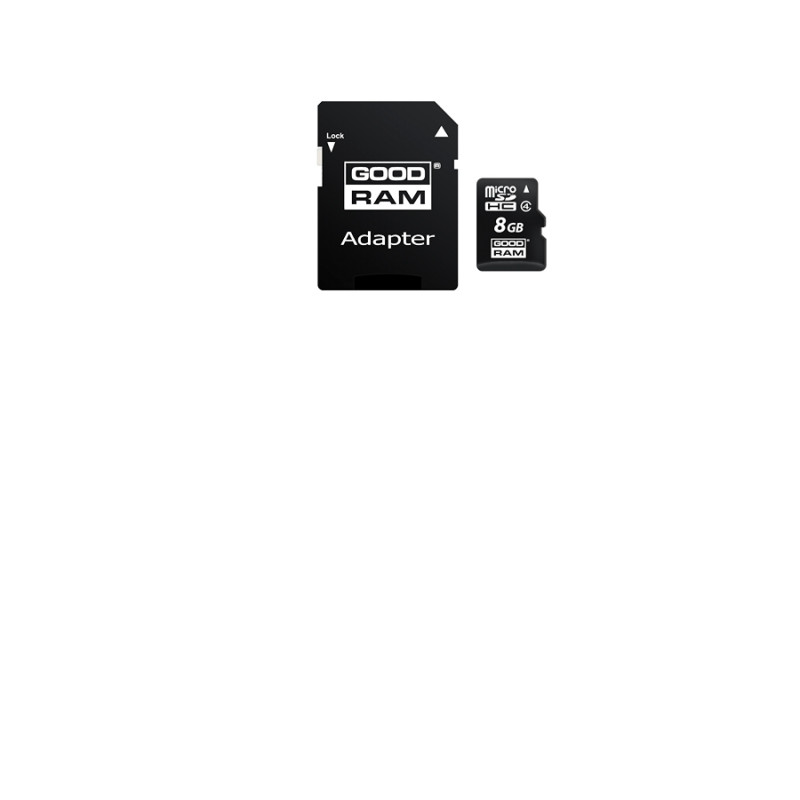 8Gb MicroSD Class 4, GOODRAM "M40A-0080R11", SD adapter