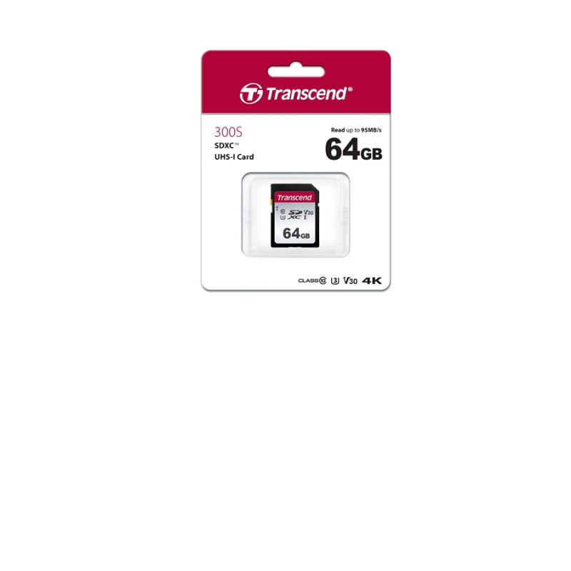 Карта памяти SD 64GB Transcend 300S TS64GSDC300S