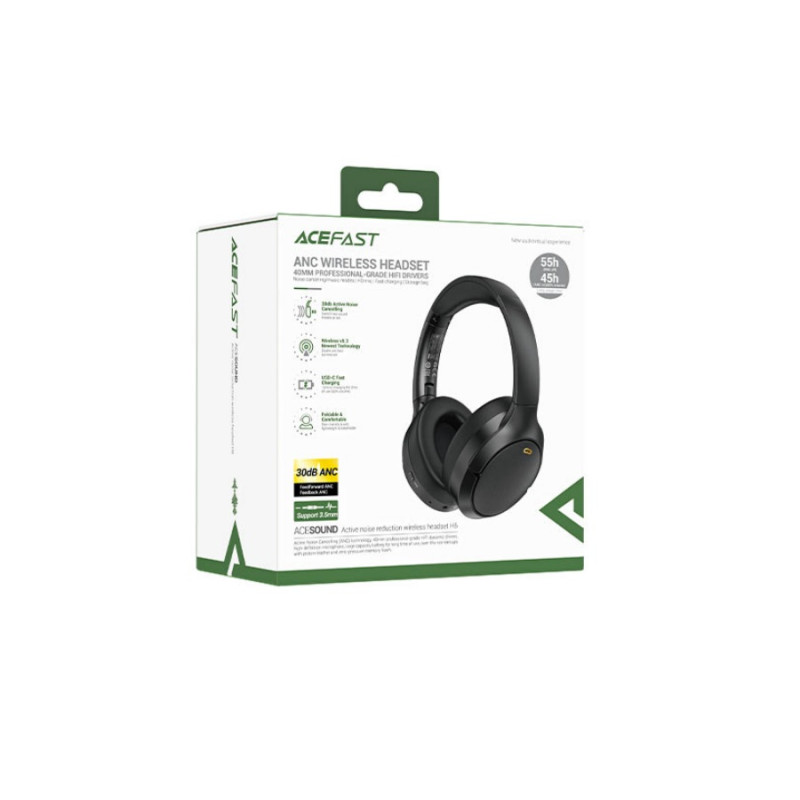 Наушники Acefast H6 Bluetooth 5.3, Black