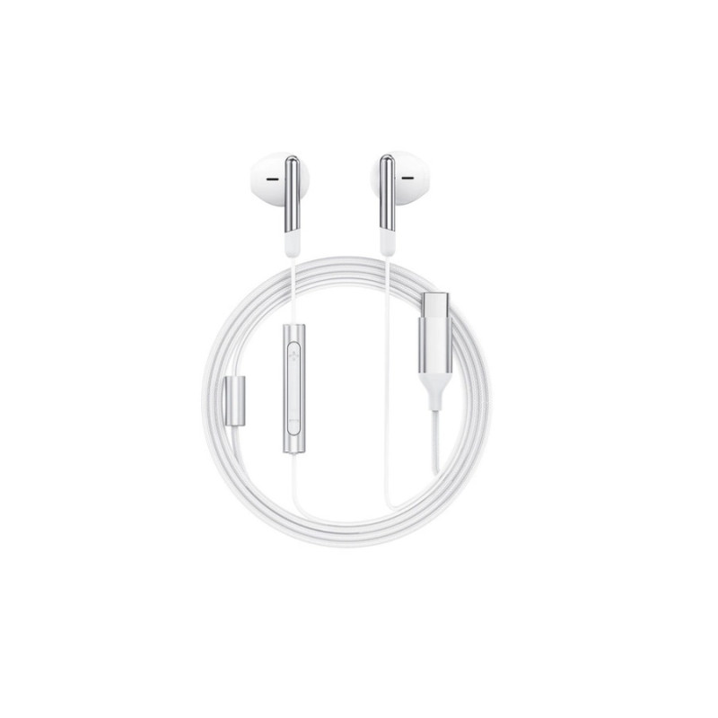 Наушники Acefast L3, USB-C wired earphones with mic, 1.2m, White