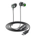 Наушники Acefast L5, USB-C in-ear wired earphones with mic, 1.2m, Black