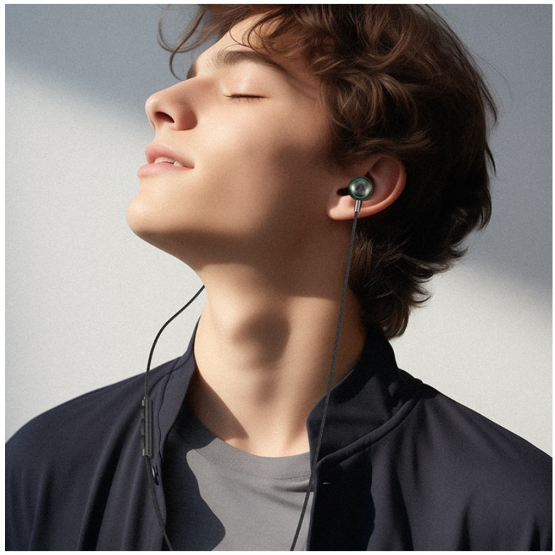 Наушники Acefast L5, USB-C in-ear wired earphones with mic, 1.2m, Black