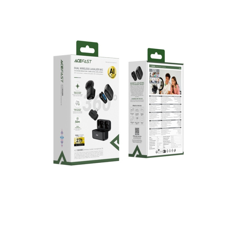 Microfon Acefast R6, Black