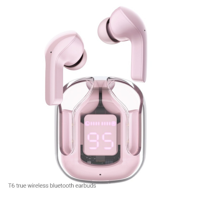 Casti Acefast T6 Bluetooth 5.3, Pink Lotus