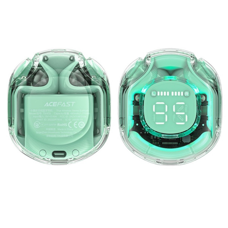 Наушники Acefast T8 Bluetooth 5.3, Mint Green