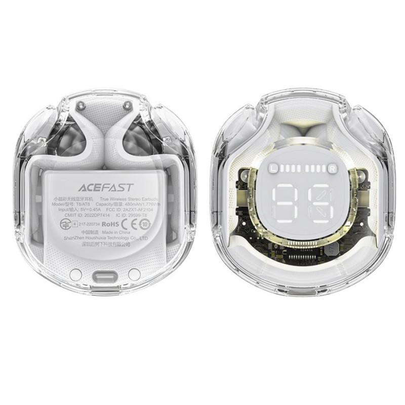 Наушники Acefast T8 Bluetooth 5.3, White Moon