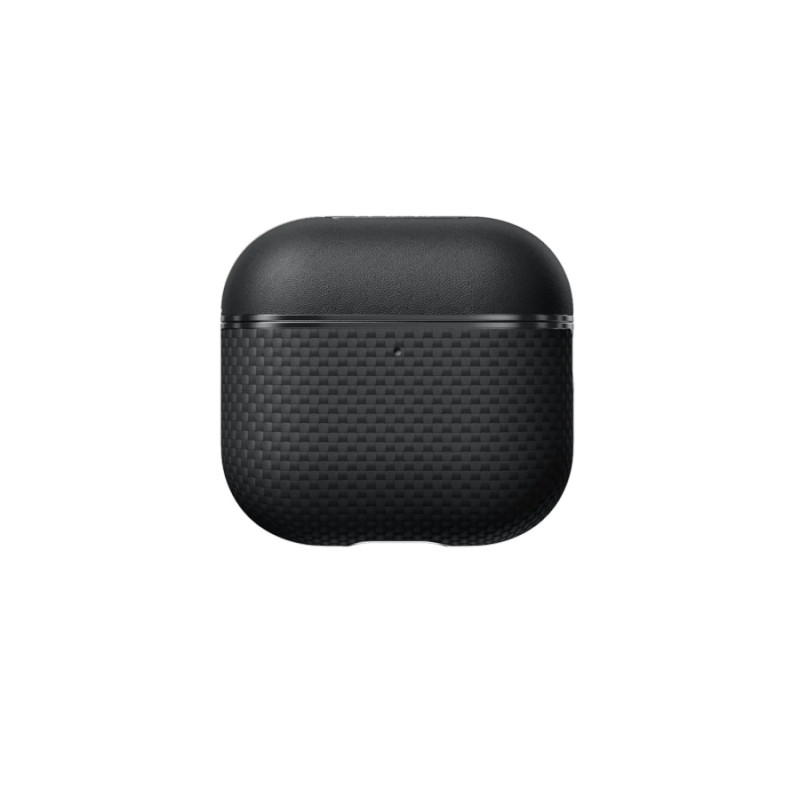 PITAKA Aramid Fiber Magnetic Case for AirPods 4, Black/Gray