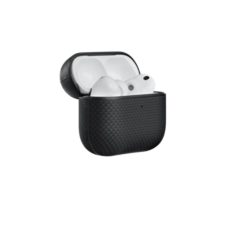 PITAKA Aramid Fiber Magnetic Case for AirPods Pro3, Black/Gray