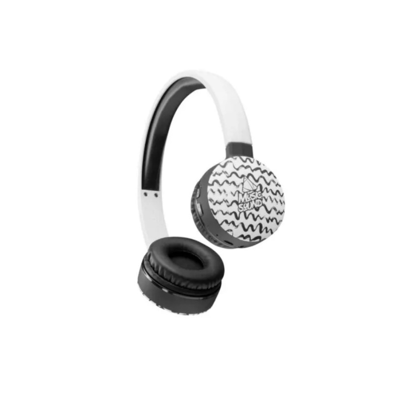 Наушники Cellular MUSICSOUND, White/Black Waves