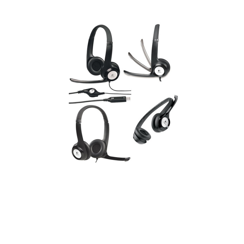 Наушники Logitech H390, Black, LO 981-000406