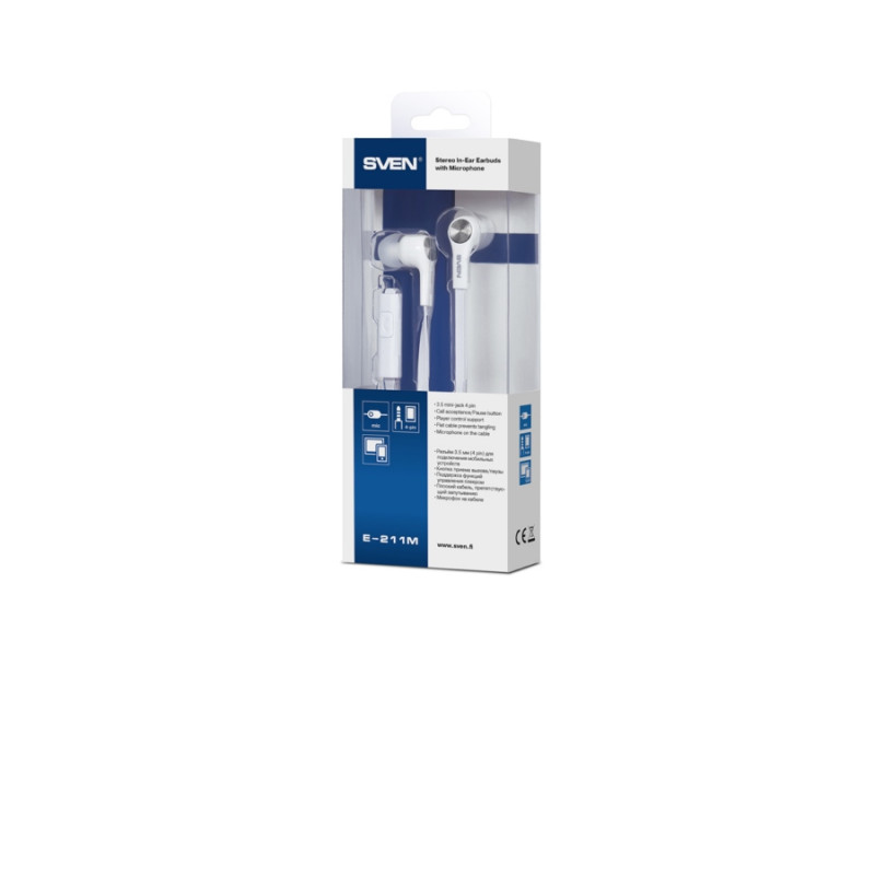 Наушники Sven E-211M, White