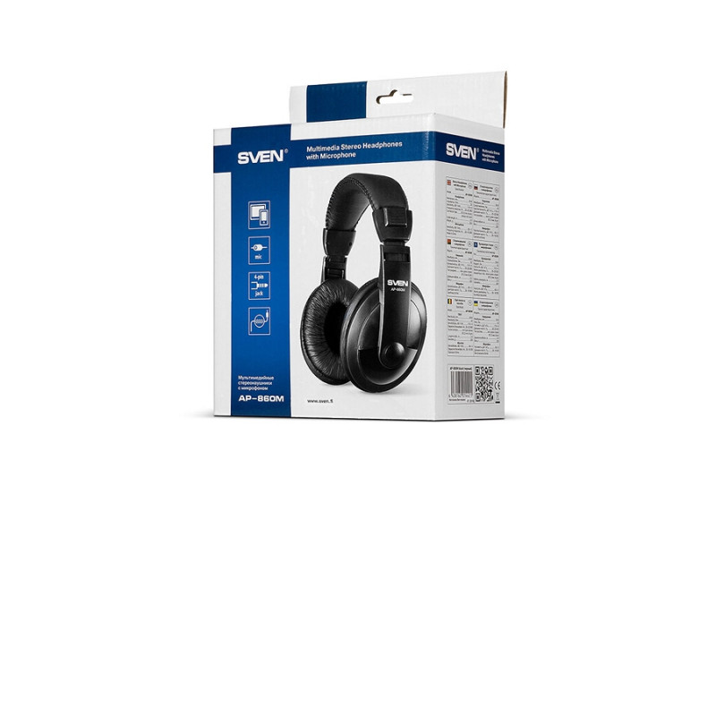 Наушники Sven AP-860M, Черные, 79556