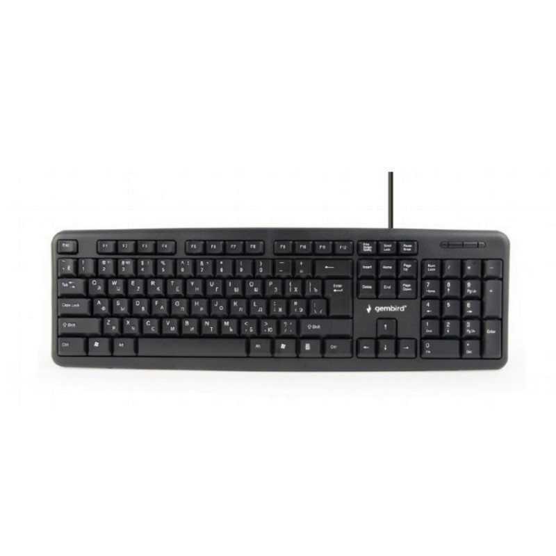 Клавиатура Gembird KB-U-103-UA, Black, GMB KB-U-103-UA
