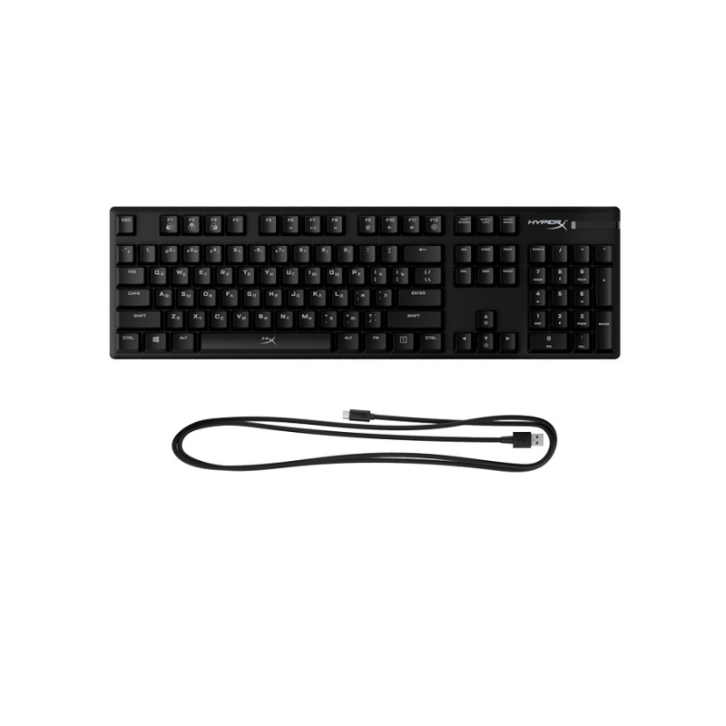 Клавиатура HyperX Alloy Origins, EN/RU, Black