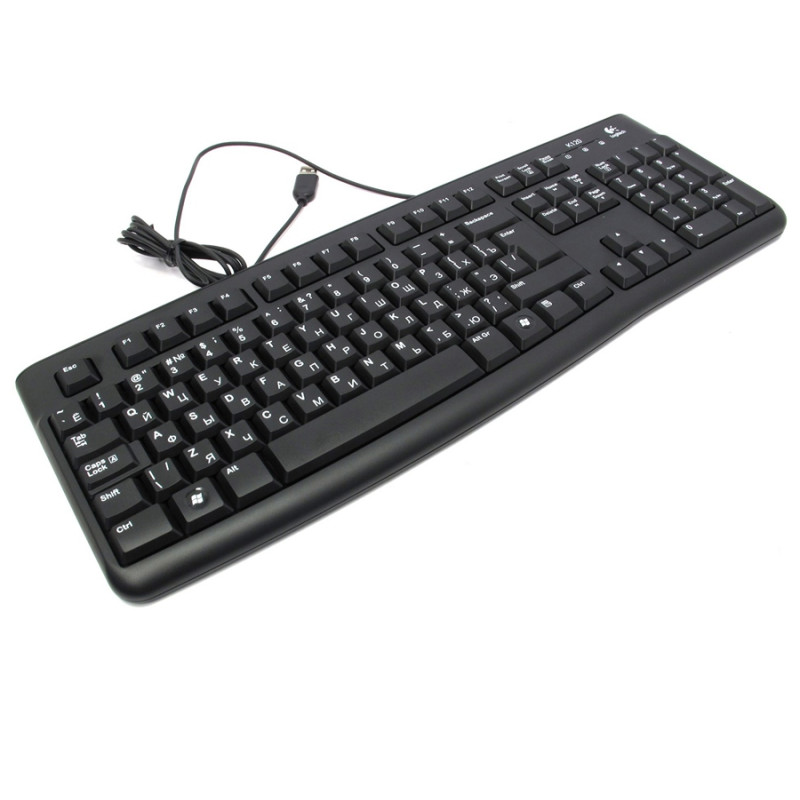 Клавиатура Logitech K120 OEM, EN/RU, Black