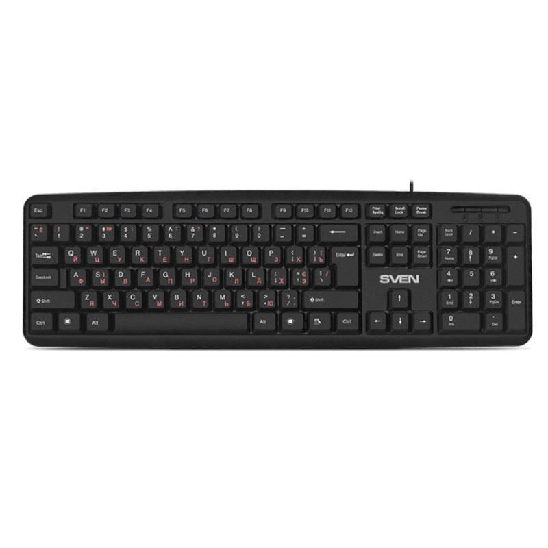 Клавиатура Sven KB-S230, EN/RU, Black