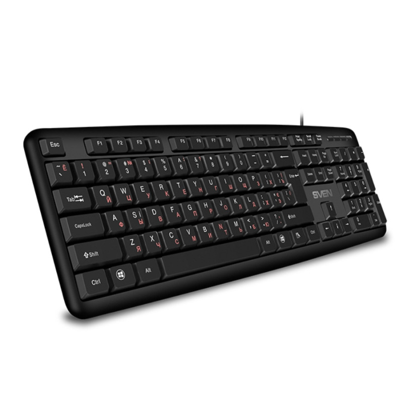 Клавиатура Sven KB-S230, EN/RU, Black