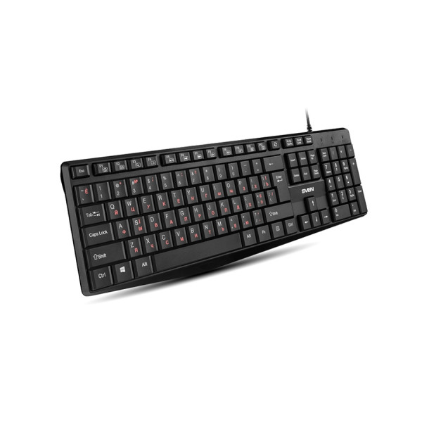 Keyboard Sven KB-S305, EN/RU, Black