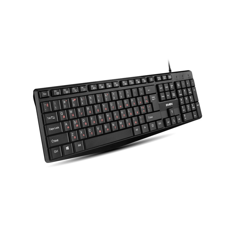 Keyboard Sven KB-S305, EN/RU, Black