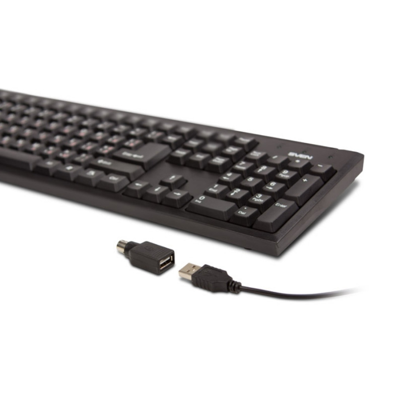 Клавиатура Sven Standard 303 Power USB+PS/2, Black