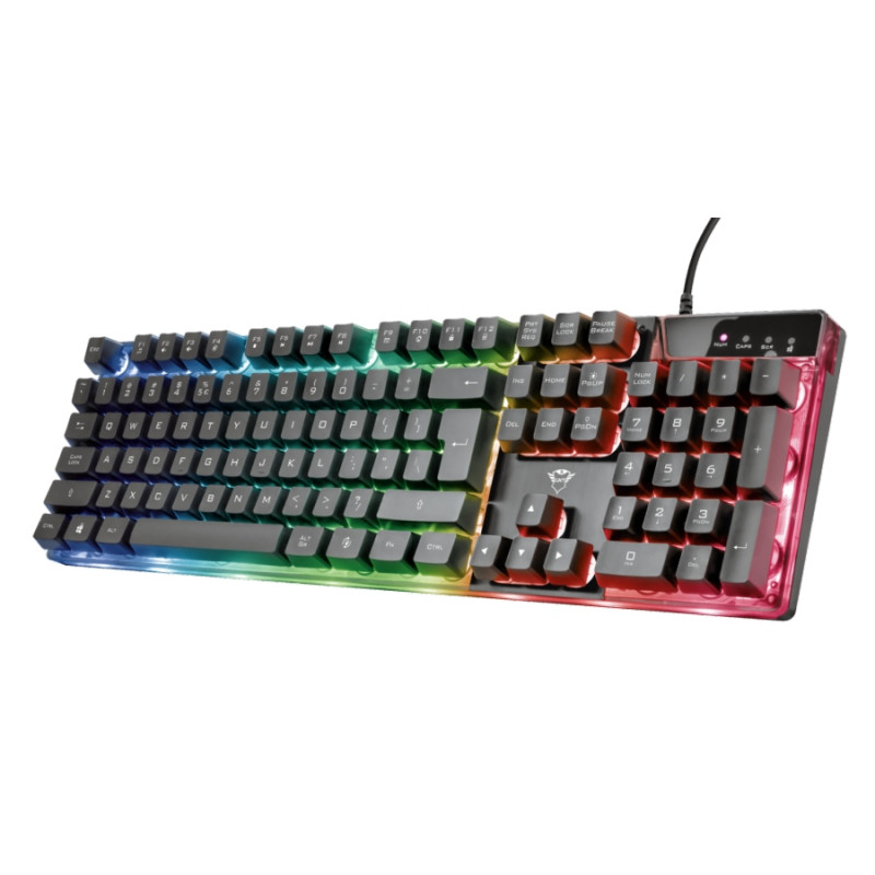 Клавиатура Trust GXT 835, Черный, TR_23651