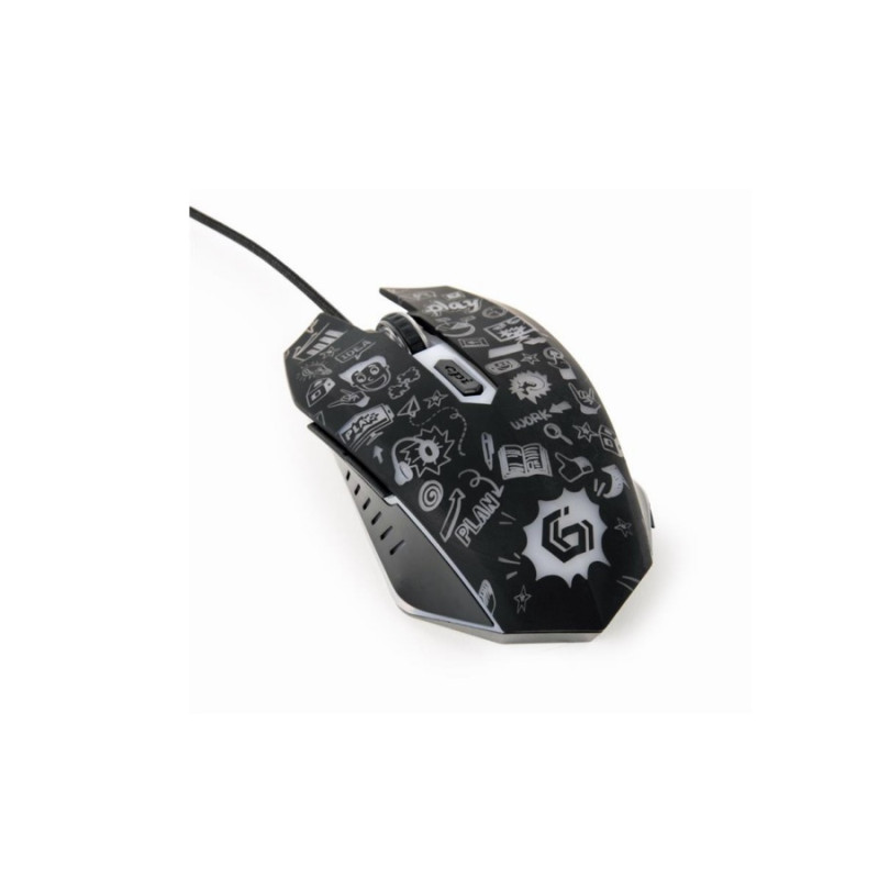 Mouse Gembird MUS-6B-GRAFIX-01, Black