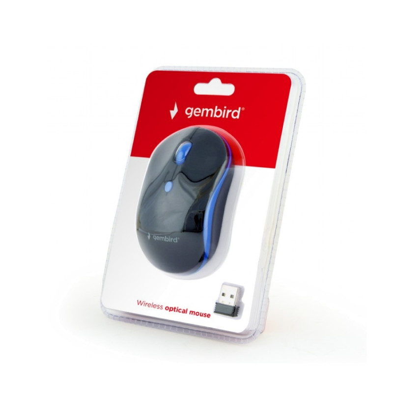 Мышь Gembird MUSW-4B-03-B, Black/Blue
