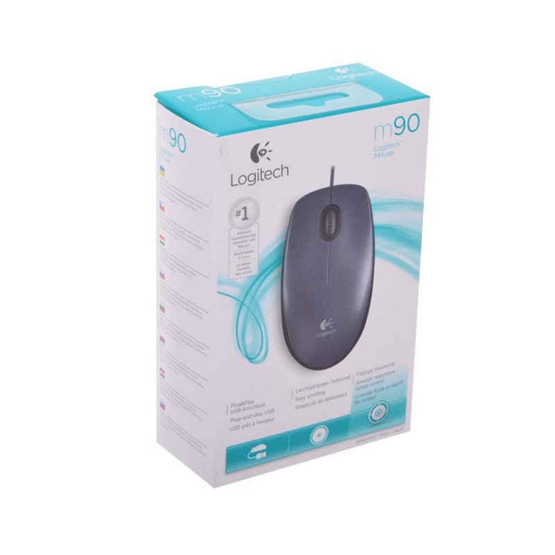 Мышь Logitech M90, Black