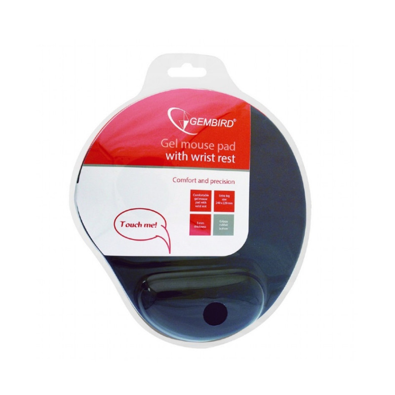 Коврик для мыши Gembird MP-GEL-BK, Black