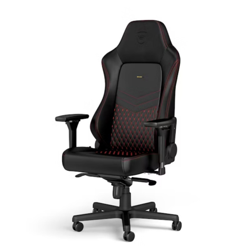 Кресло Noble Hero NBL-HRO-RL-BRD Black/Red Real Leather, 215181