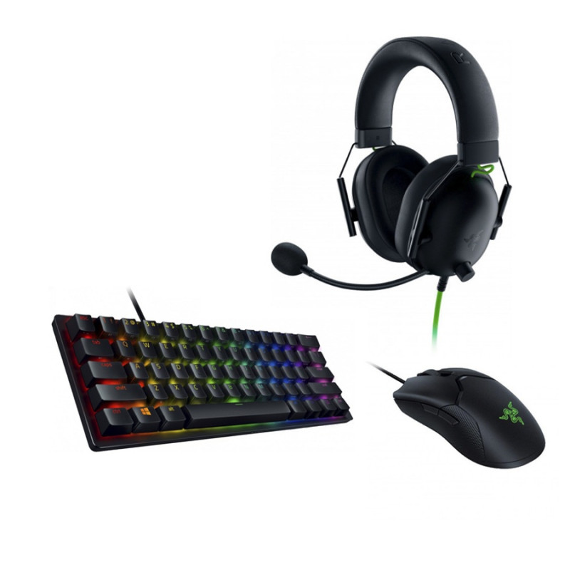 Комплект Gaming 10, наушники Razer BlackShark V2 X, черный + мышь Razer Viper 8KHz, черный + клавиатура Razer Huntsman Mini