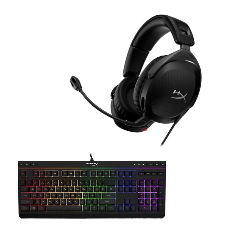 Set Gaming 13, Tastatura HyperX Alloy Core, Black + Headphones HyperX Cloud Stinger 2, Black