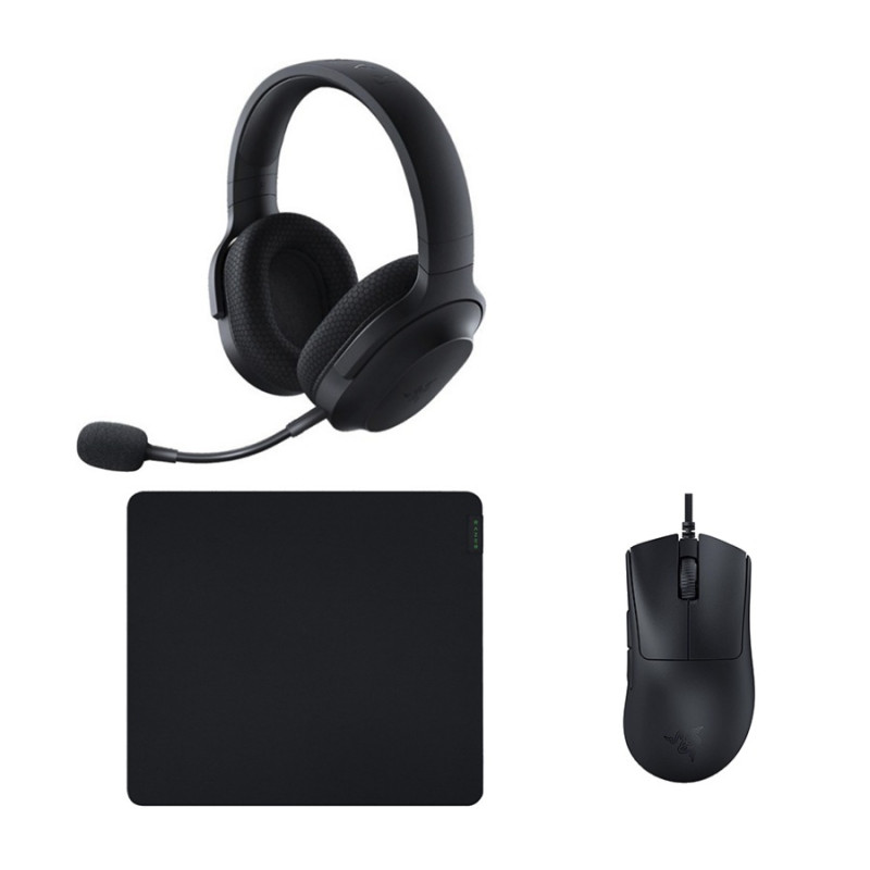Комплект Gaming 9, наушники Razer Barracuda X, черные + мышь Razer DeathAdder V3, черные + коврик для мыши Razer Gigantus V2