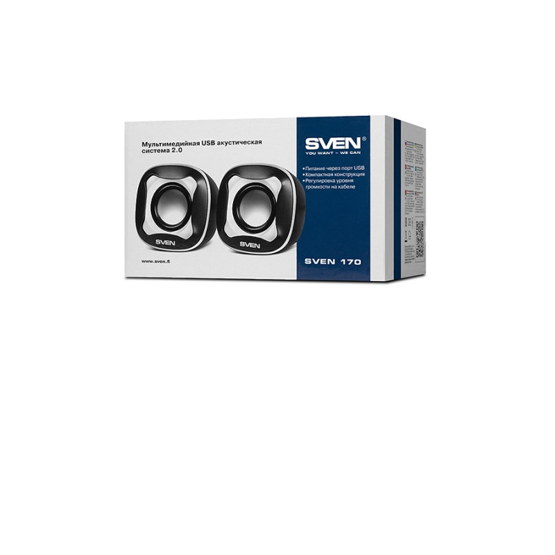 Колонка Sven 170, Black/White