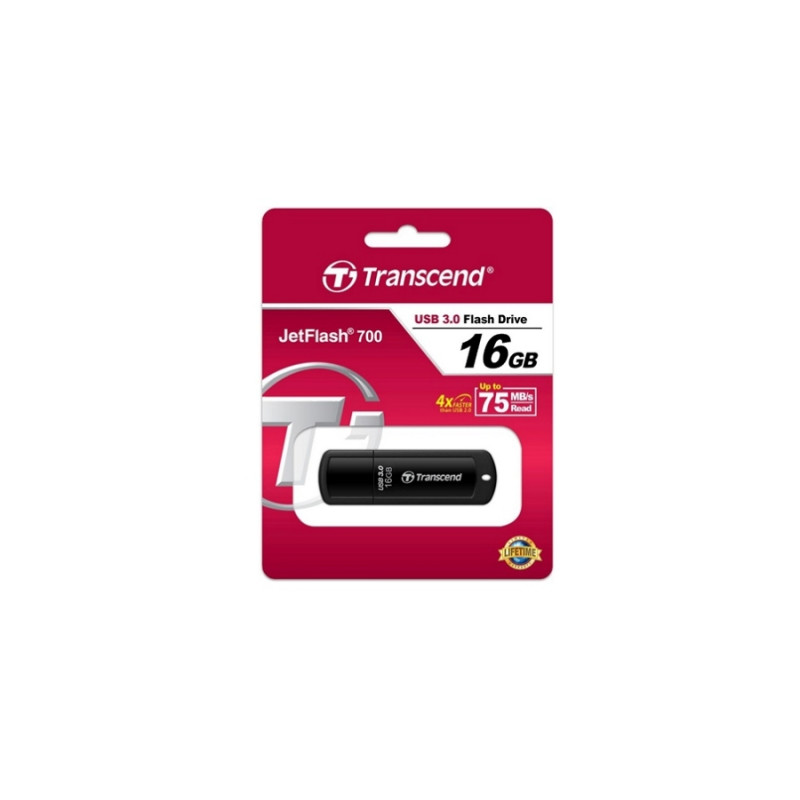 USB Stick 16GB Transcend JetFlash 700, Black