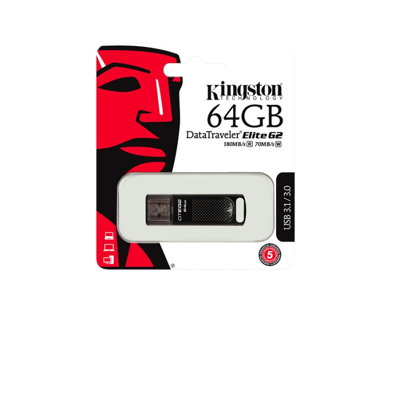 64GB Kingston DataTraveler Elite G2, Black