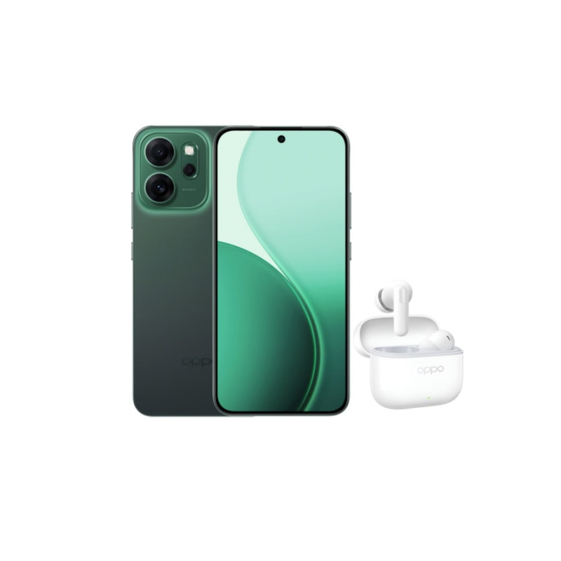 OPPO Reno 14F 5G 8/256GB Luminous Green + Oppo TWS Headphones Enco Buds 3 Pro