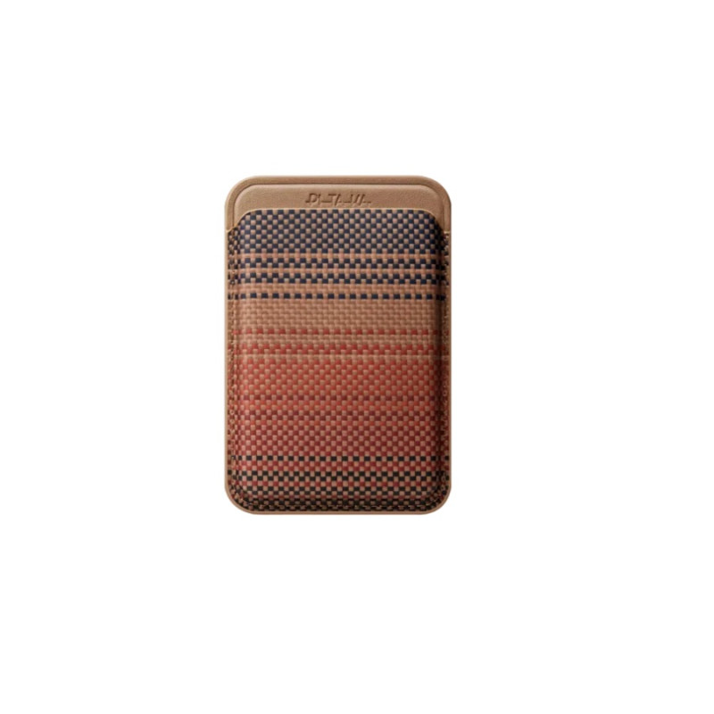 PITAKA MagSafe Woven Wallet, Sunset