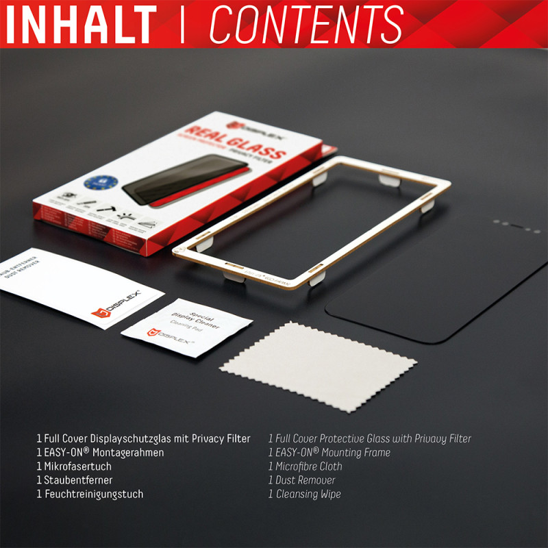 Стекло Privacy Glass FC Apple iPhone 12/12 Pro, полное защитное стекло, Eco-Frame, Acc