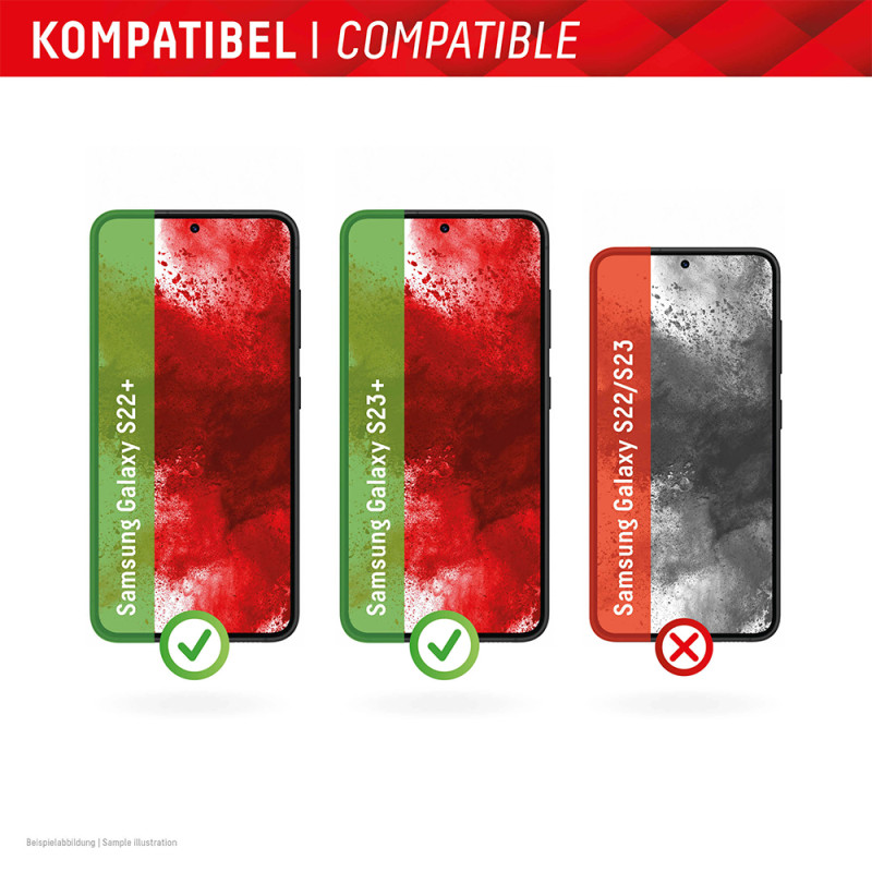 Стекло Privacy Glass FC Samsung Galaxy S22+/S23+, полное защитное стекло, Eco-Frame, Acc