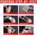 Стекло Privacy Glass FC Samsung Galaxy S22+, полное защитное стекло, Eco-Frame, Acc