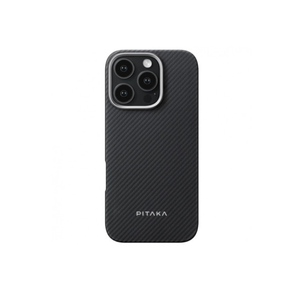 Чехол PITAKA для iPhone 16 Pro Max, черно-серый.