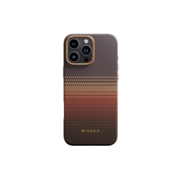 PITAKA for iPhone 16 Pro Max, Military-Grade, Sunset