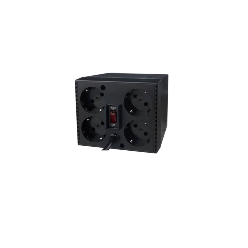Стабилизатор напряжения PowerCom TCA-1200, Black
