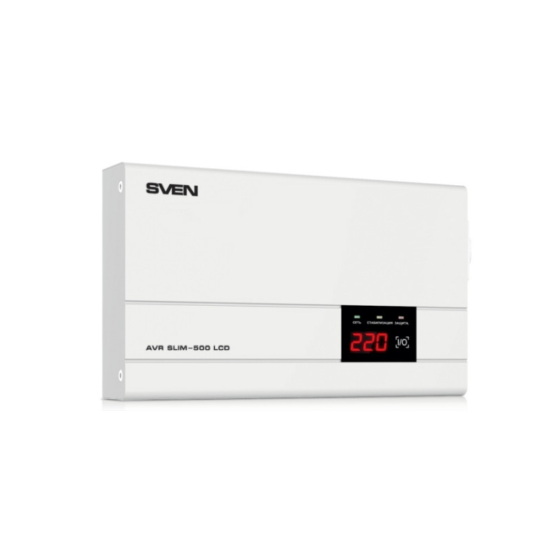 Стабилизатор напряжения Sven SLIM AVR - 500 LCD