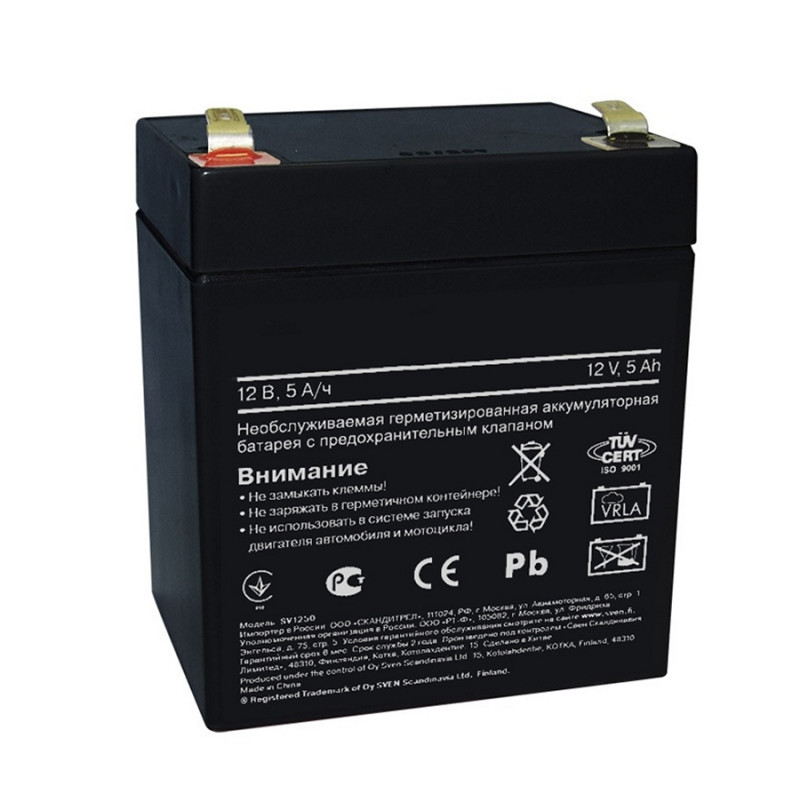 Аккумулятор для ИБП Ultra Power 12V/ 5AH