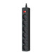 Сетевой фильтр Sven SF-06E, 6 Sockets, 1.8 m, Black