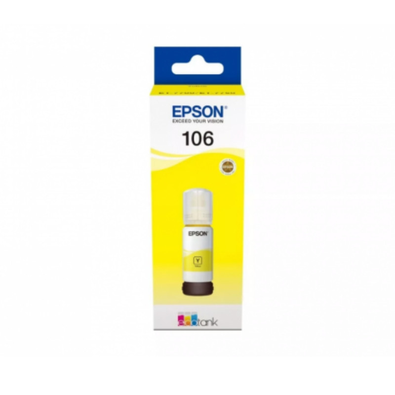 Картридж с чернилами Epson C13T00R440, 106 EcoTank, Yellow